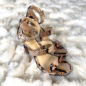 Vince Camuto - Snake Skin Print High Heels - Size 6.5